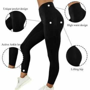 Womens Ladies Leggings Cotton Plain Full Length Black + Colours UK Size 6 – 30