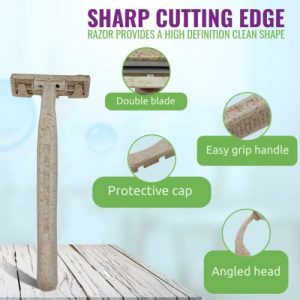 Eco Disposabale Wheatstraw Razors For Men | Razors Women | Mens Razors Shaving