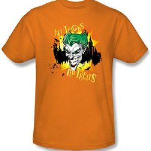 Batman Kids T-Shirt – All Tricks No Treats Youth Orange Tee