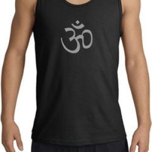 Mens Yoga Tank – Aum Symbol Meditation Adult Tanktop