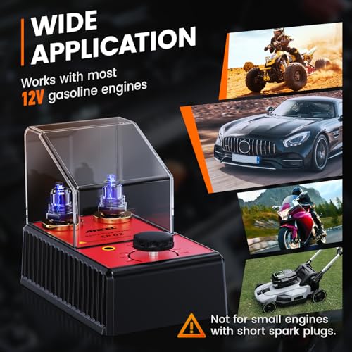 ANCEL SP02 Spark Plug Tester Automotive Engine Ignition Coil Tester Dual Holes 0 to 6000RPM Adjustable Working Frequency Car Spark Plug Gap Tool - Image 7