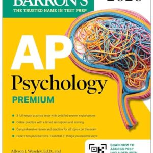 AP Psychology Premium, 2026: Prep Book with 3 Practice Tests + Comprehensive Review + Online Practice (Barron’s AP Prep) Premium Edition