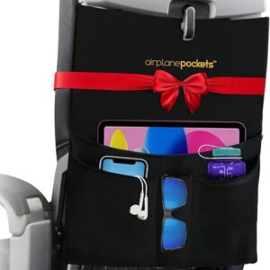 Airplane Pockets – Airplane Accessories – Plane Travel Essentials – Travel Organizer – Seat Storage Organizer – Air Travel Essentials – Seatback Organizer – International Travel Accessories Must-Haves