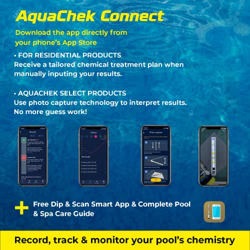 AquaChek 7-Way Pool and Spa Test Strips - Silver Pool Test Strips For pH, Total Chlorine, Free Chlorine, Bromine, Alkalinity, Total Hardness, and Cyanuric Acid - Water Quality Testing Kit (100 Strips) - Image 8