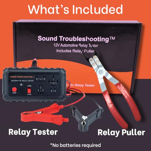 Automotive Relay Tester With Relay Puller - 12V Auto Relay Diagnostic Tool, Car Relay Tester with Battery Clips, Relay Testing Kit, Electrical Systems Tool | Patented - Image 3