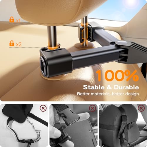 Baby Car Mirror for Baby Hook Clip Design Never Shake Baby Mirror for Car Seat Mirror Rear Facing Newborn Essentials Easy Install Back Seat Mirrors for Car ShatterProof Crash Tested Baby Shower Gifts - Image 4