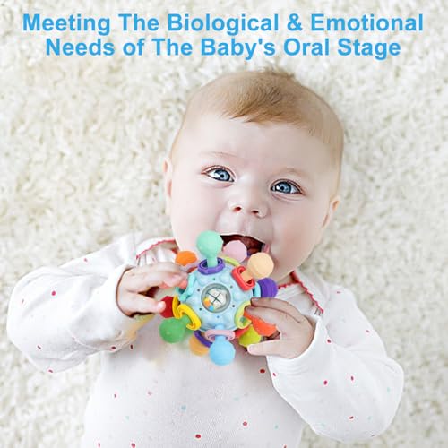 Baby Montessori Sensory Toys for 0-6 6-12 Months, Baby Teether Teething Toys for Babies 0 3 6 9 12 18 Months, Newborn Infant Learning Developmental Toys Gifts for 1 2 Year Old Boys Girls - Image 4