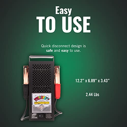 Battery Tender Battery Load Tester 12 Volt at 100 Amps / 6 Volt at 50 Amps Battery Tester - Test Battery Load for 12V or 6V Batteries - Battery Health Checker, Check Starter Motor Draw - 026-0020 - Image 7