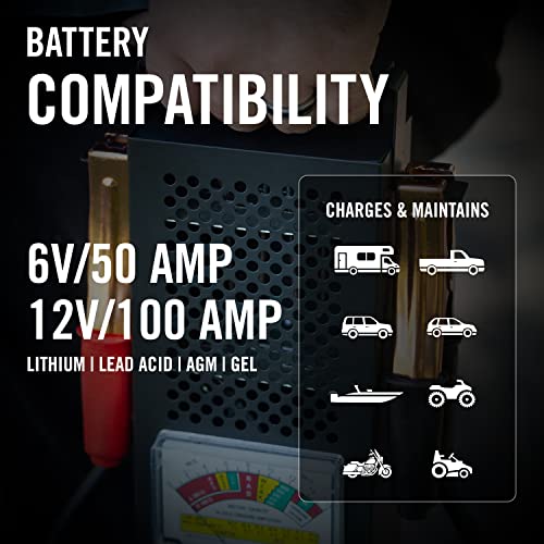 Battery Tender Battery Load Tester 12 Volt at 100 Amps / 6 Volt at 50 Amps Battery Tester - Test Battery Load for 12V or 6V Batteries - Battery Health Checker, Check Starter Motor Draw - 026-0020 - Image 8
