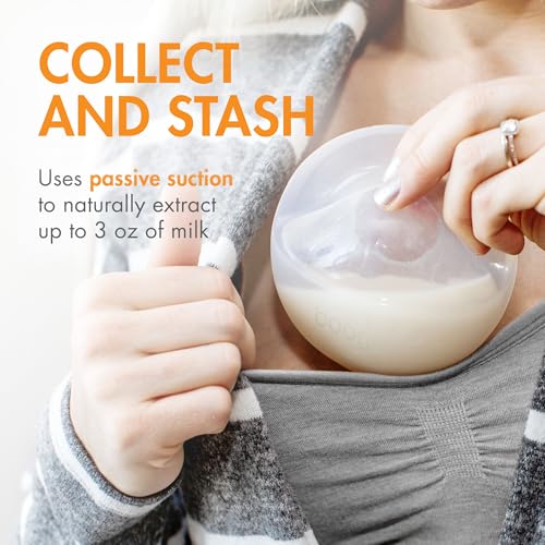 Boon Trove Silicone Manual Breast Pump Set - Hands Free Breast Milk Collector - Includes Polyester Travel Pouch - Breastfeeding Essentials - 2 Count - Image 3