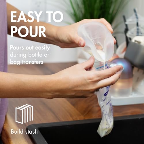 Boon Trove Silicone Manual Breast Pump Set - Hands Free Breast Milk Collector - Includes Polyester Travel Pouch - Breastfeeding Essentials - 2 Count - Image 7