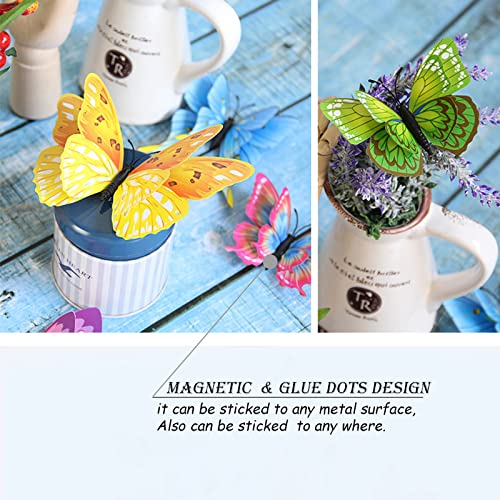 Butterfly Wall Decor 24/48 PCS, 3D Butterflies Stickers for Party Decorations with Magnets(Colorful, 24) - Image 6