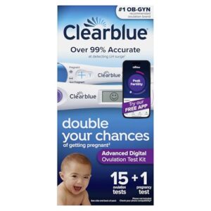 Clearblue Advanced Digital Ovulation Test Kit, 16 Count