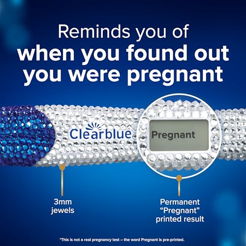 Clearblue Bedazzled Pregnancy Announcement Keepsake Stick 1ct; Unique and Memorable Reminder for Sharing Special Moments on Social Media - Image 7