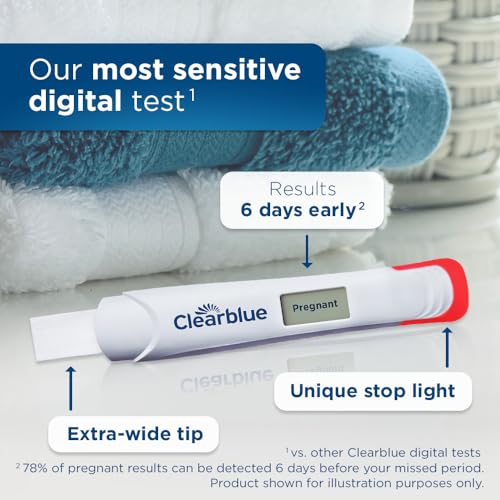 Clearblue Early Digital Pregnancy Test, Early Detection at Home Pregnancy Test, 2 Ct - Image 3