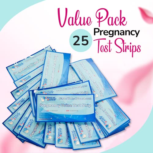 Clinical Guard 25 Pregnancy Tests Strips - Sensitive & Accurate Measurement Within 5 mins - Early Detection Pregnancy Test Strip - Easy to Use for Home Tests - HCG Test Strip - Image 8