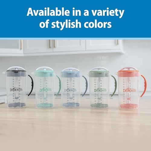 Dr. Brown's Baby Formula Mixing Pitcher with Adjustable Stopper, Locking Lid & No Drip Spout, Black, BPA Free, 36oz, 1 Pack - Image 3