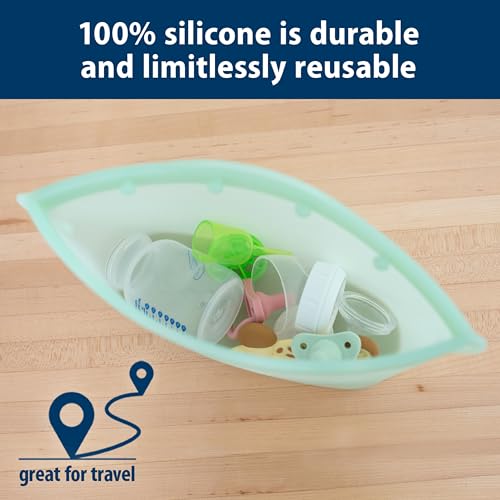 Dr. Brown's Microwave Steam Sterilizer Bag for Baby Bottles, Breast Pump Parts & Other Toddler Accessories, 100% Silicone, Reusable Sterilizing Bag - Image 3