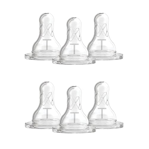 Dr. Brown's Natural Flow Baby Bottle Nipple Level T - Newborn, Slower Flow - 6pk - 0m+