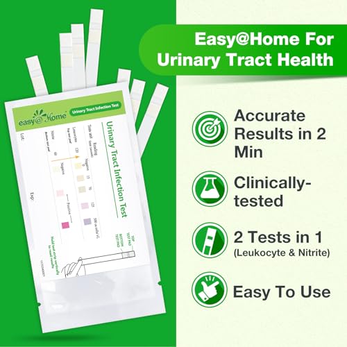 Easy@Home 20 Individual Pouches Urinary Tract Infection FSA Eligible Test Strips (UTI Test Strips) Monitor Bladder or Urinary Tract Issues by Testing Urine, 20 Tests/Box-FDA Cleared (UTI-20P) - Image 3