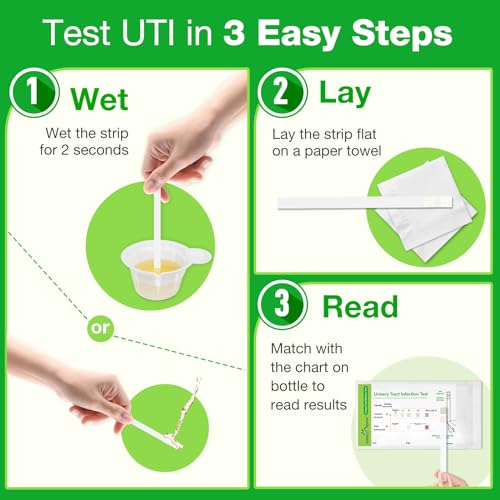 Easy@Home 20 Individual Pouches Urinary Tract Infection FSA Eligible Test Strips (UTI Test Strips) Monitor Bladder or Urinary Tract Issues by Testing Urine, 20 Tests/Box-FDA Cleared (UTI-20P) - Image 6