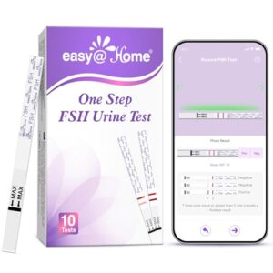 Easy@Home FSH Test Kit: 10 FSH Test Strips for Women – Track Hormone Levels and Support Fertility Planning at Home