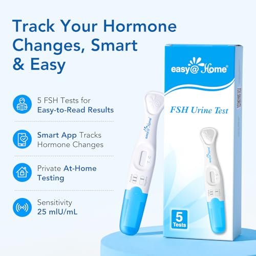 Easy@Home FSH Test Kit for Women - at-Home Hormone & Cycle Tracking with Premom App | Midstream Urine Test for Female Hormone Tracking | Reliable & Quick Results | 5 Tests - Image 3