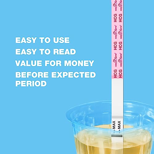 Easy@Home Ovulation & Pregnancy Test Strips Kit: 25 Ovulation Tests 10 Pregnancy Tests & 35 Large Urine Cups - Powered by Premom Ovulation APP | 25LH + 10HCG + 35 Urine Cups - Image 4