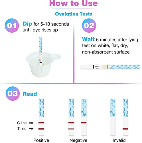 Easy@Home Ovulation Test Strips and Pregnancy Test Strips Combo Kit, Package May Vary (100LH+20HCG) - Image 6