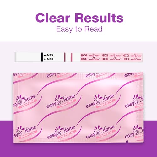 Easy@Home 40 Pregnancy Test Strips with 40 Urine Cups: Accurate Early Detection - Sensitive & Fast Clear Results - Designed for Women Trying to Conceive | 40 hCG Pregnancy Strips+ Urine Cups - Image 5