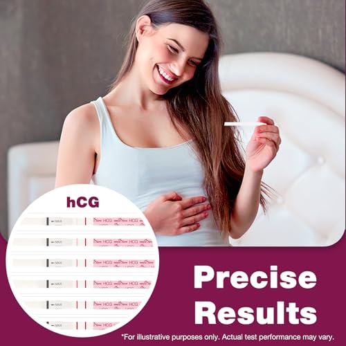Easy@Home 60 Pregnancy Tests: Early Detection Precise Results Pregnancy Test Strips - Bulk Pregnancy Strips - 60 hCG Test Strips