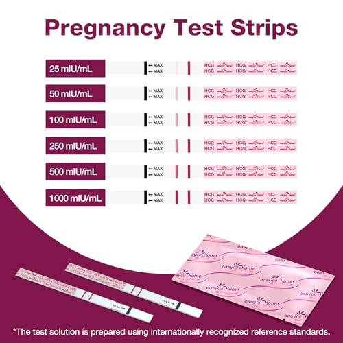 Easy@Home 60 Pregnancy Tests: Early Detection Precise Results Pregnancy Test Strips - Bulk Pregnancy Strips - 60 hCG Test Strips - Image 3