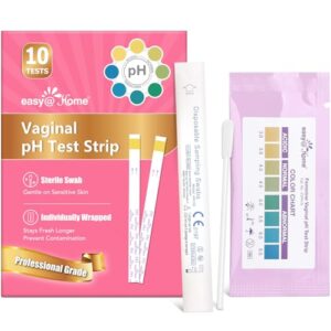 Easy@Home Vaginal pH Test -10 Strips | BV Test Kit at Home for Women | Yeast Infection Test + pH Balance for Women