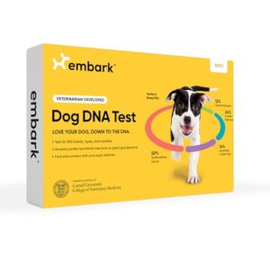 Embark Breed Identification Kit – Most Accurate Dog DNA Testing Kit – 99% Breed Ancestry Accuracy for Mixed Breed Dogs – Plus Relative Finder & Family Tree