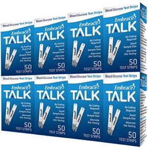 Embrace Talk Test Strips Bundle 400 Ct