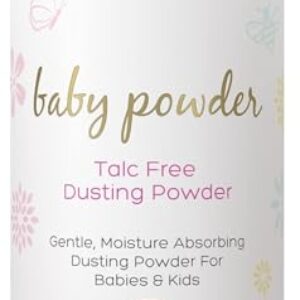 Era Organics Talc-Free Organic Baby Powder – USDA Organic Dusting Powder with Arrowroot, Calendula and Cornstarch for Newborns, Babies or Toddlers – Soothing, Fragrance Free, Made in USA (3oz/85g)