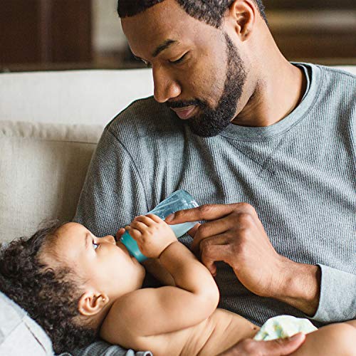 Evenflo Feeding Classic Tinted Plastic Standard Neck Bottles for Baby, Infant and Newborn, Pink/Lavender/Teal, 8 Oz, 12 Bottles - Image 3