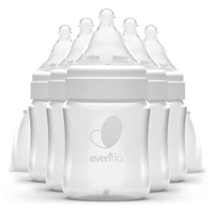 Evenflo Feeding Premium Proflo Venting Balance Plus Wide Neck Baby, Newborn and Infant Bottles – Developed by Pediatric Feeding Specialists – 5 Ounce (Pack of 6)