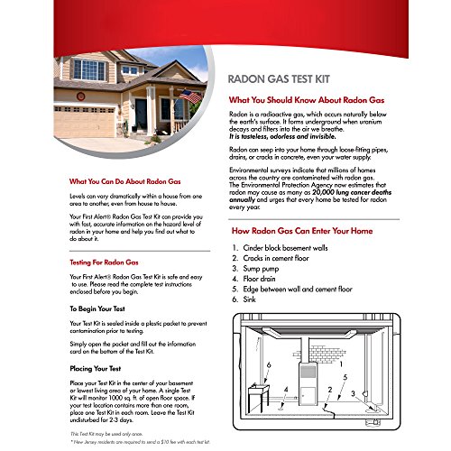 First Alert Radon Gas Test Kit, RD1 - Image 3