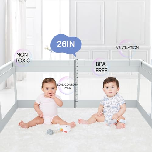 Fodoss Baby Playpen, 47x47in Small Play Pen,Toddler Playpen for Apartment,Play Yard,Activity Fence, Extra Large Baby Playard - Image 5