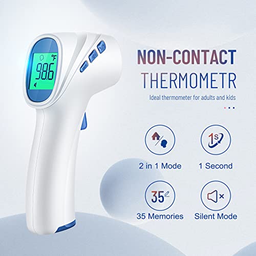 Forehead Thermometer for Adults and Kids, Digital Baby Thermometer with Fever Alarm, Fast Accurate Results, Home Medical & Nurse Essentials - Image 3