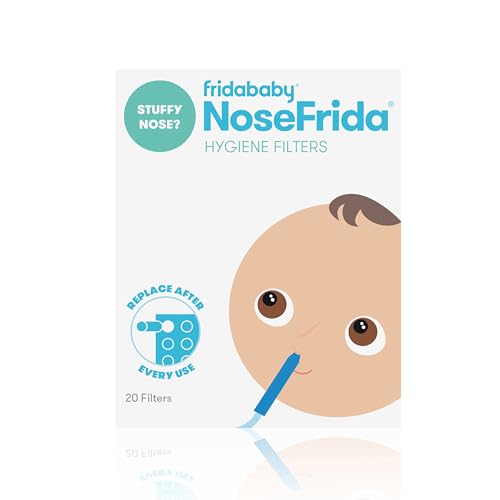 Frida Baby Nasal Aspirator Original 20 NoseFrida Filter Refills, Replacement Filters, Hygiene Filters for NoseFrida The Snotsucker, BPA Free, Latex Free - Image 3