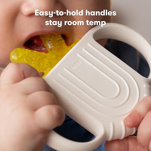 Frida Baby Silicone Teething Toys, 4-in-1 Teether for Babies & Infants, Teething Relief for 0-18 Months, Not-Too-Cold-to-Hold Baby Teether, BPA-Free - Image 4