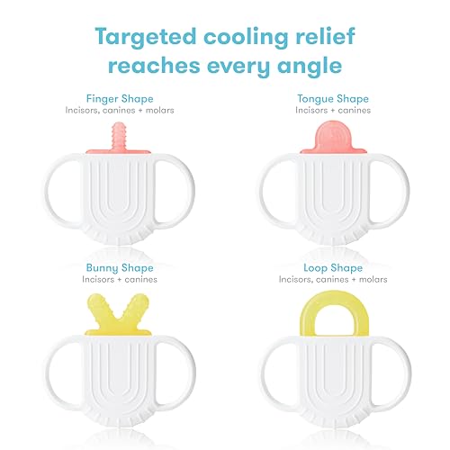 Frida Baby Silicone Teething Toys, 4-in-1 Teether for Babies & Infants, Teething Relief for 0-18 Months, Not-Too-Cold-to-Hold Baby Teether, BPA-Free - Image 6