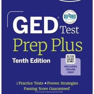 GED Test Prep Plus, Tenth Edition (2026): Includes a Diagnostic Pretest, 2 Full Length Practice Tests, 1000+ Practice Questions, and 60+ Online Videos (Kaplan Test Prep) Tenth Edition