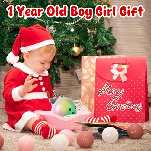 Gigilli Bath Toys for Kids Ages 1-3, Baby Bath Toys 1 2 3 Year Boy Girl Valentines Gifts for Babies 6-12-18 Months, Light Up Whale Bath Toy Sprinkler Toddler Birthday Bathtub Fountain Pool Water Toy - Image 3