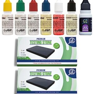 Gold Silver Jewelry Tester Appraisal Kit 10K 14K 18K 22K 24K Platinum Palladium Test Precious Metals 999 925 Scrap
