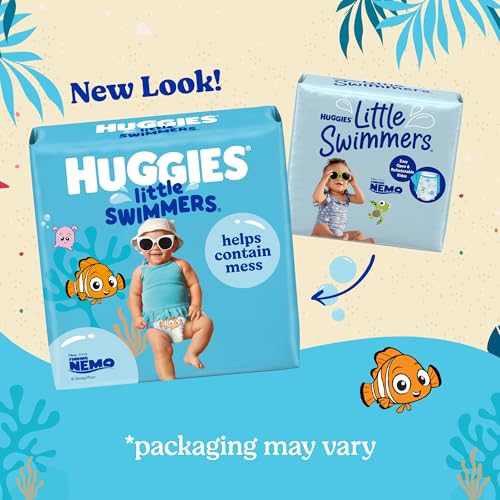 Huggies Little Swimmers Disposable Swim Diapers, Size 5-6 (32+ lbs), 17 Ct - Image 3