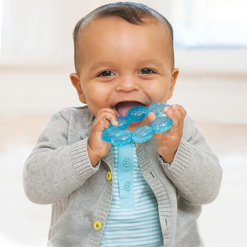 Infantino Water Teethers – Sensory Exploration, Teething, Cooling & Massaging Relief for Sore Gums, Lime & Blue, 3-Pack - Image 3