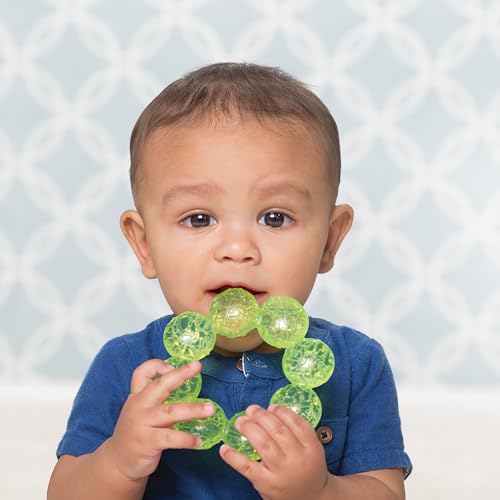Infantino Water Teethers – Sensory Exploration, Teething, Cooling & Massaging Relief for Sore Gums, Lime & Blue, 3-Pack - Image 4